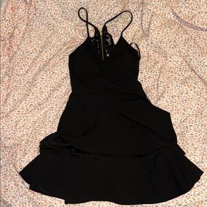B Darlin Black Backless Dress